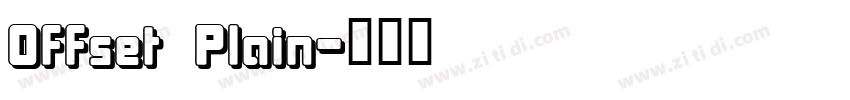 Offset Plain字体转换